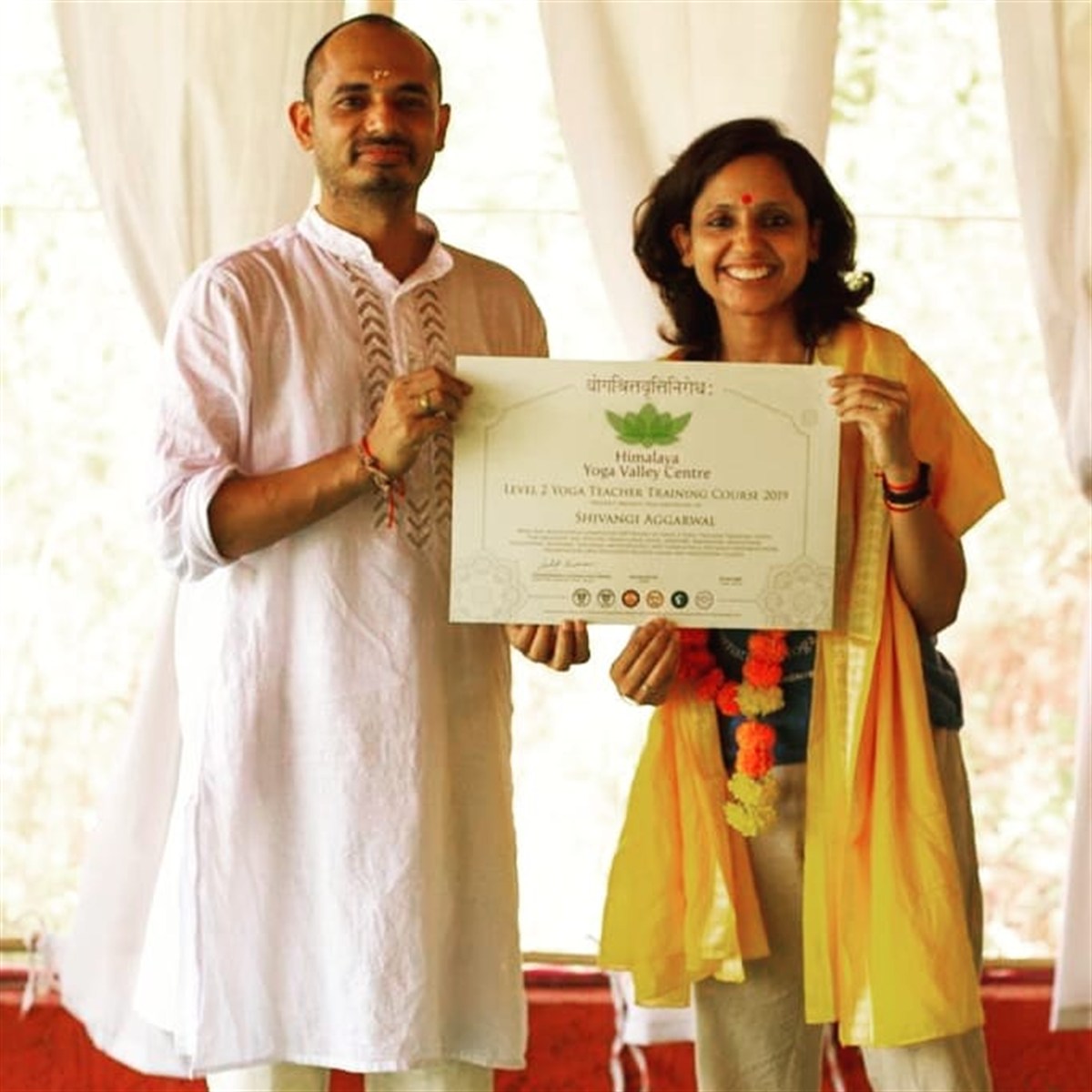 500 Hours Certificate with Lalit Sir